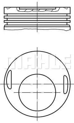 Поршень 0021511 MAHLE