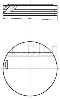Поршень 0021600 MAHLE