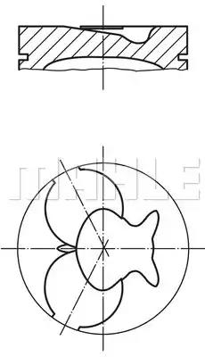 Поршень 0022400 MAHLE KNECHT