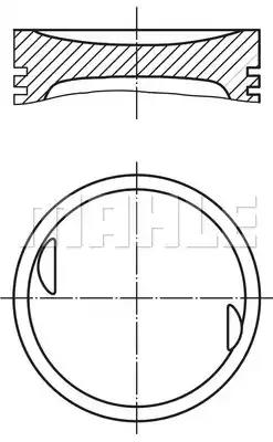 Поршень 0022702 MAHLE