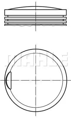 Поршень 0022800 MAHLE
