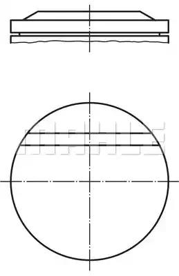 Поршень 0027111 MAHLE
