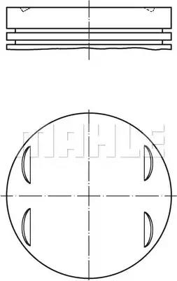 Поршень 0027500 MAHLE