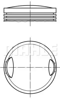 Поршень 0027700 MAHLE