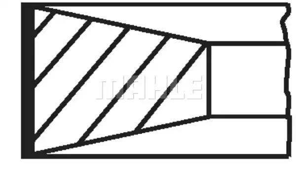 Комплект поршневих кілець 00993N0 MAHLE KNECHT