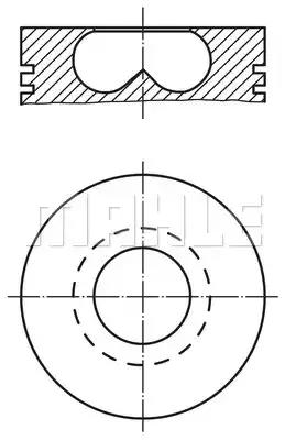 Поршень 0157000 MAHLE KNECHT