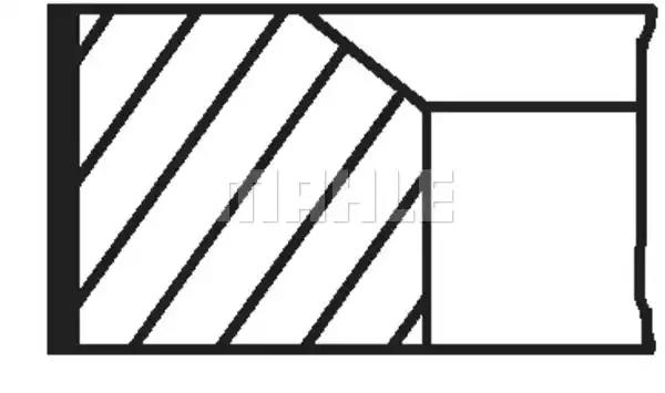 Комплект поршневых колец 039RS001140N0 MAHLE KNECHT