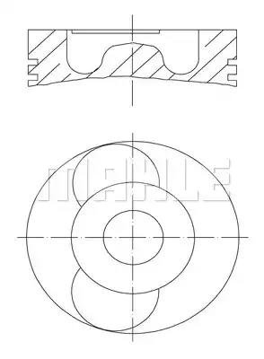 Поршень 0402200 MAHLE KNECHT