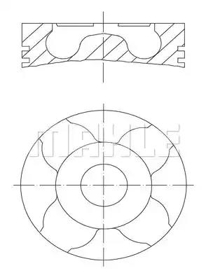 Поршень 0402400 MAHLE KNECHT