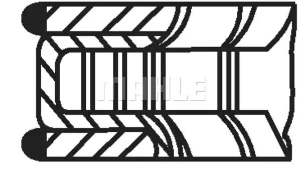 Комплект поршневых колец 60780N0 MAHLE KNECHT