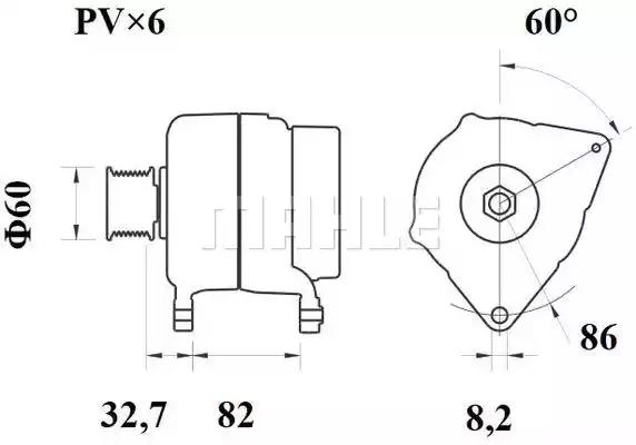 Генератор MG390 MAHLE KNECHT