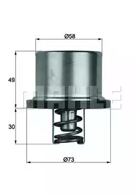 Термостат iveco volvo daf THD182 MAHLE KNECHT