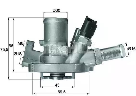 Термостат behr g.1088.80 alfa-romeo/ fiat TI15180 MAHLE KNECHT