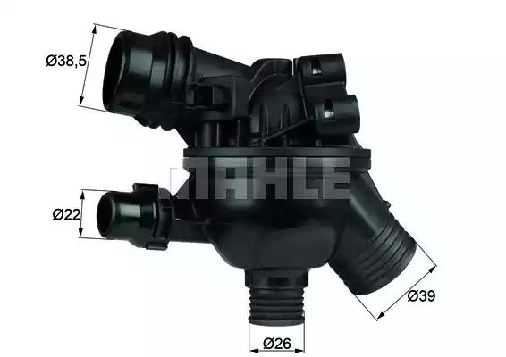 Термостат behr 2.563.02 bmw e81e87e823e93e92e905e60e61 16i-20i 07- TM19102 MAHLE KNECHT