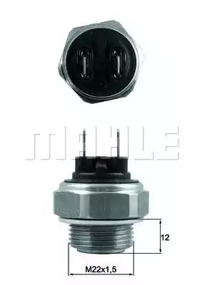 Термовимикач, вентилятор радіатора TSW64 MAHLE KNECHT