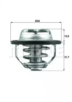 Термостат mahle TX12282 MAHLE KNECHT