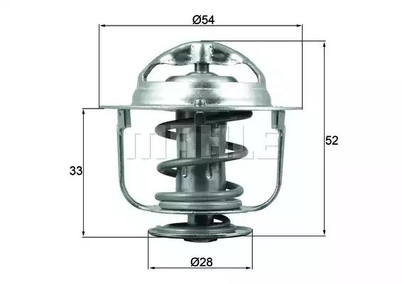 Термостат, охолоджувальна рідина TX17682D MAHLE KNECHT