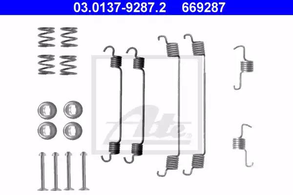 Комплектующие тормозная колодка 03013792872 ATE