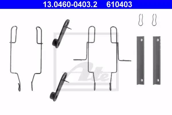 Комплект приладдя, накладка дискового гальма 13046004032 ATE
