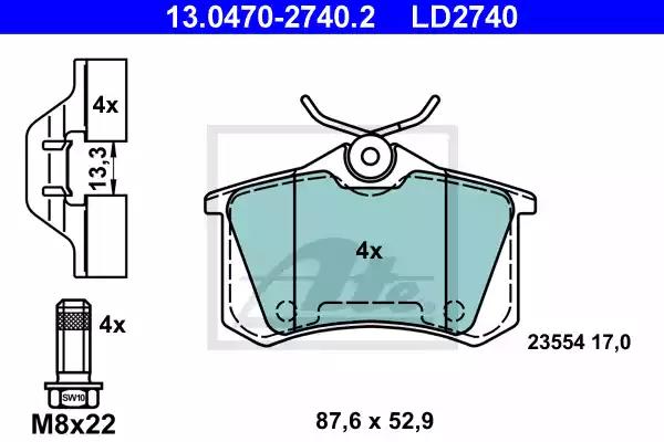 Klocki ham tyl  ceramic 13047027402 ATE