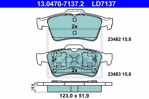 Klocki ham tyl  ceramic 13047071372 ATE