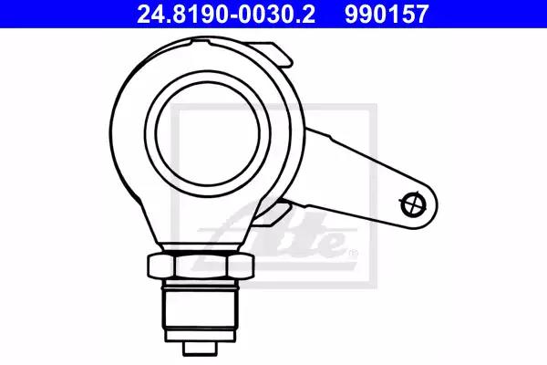 Важіль, гальмівний супорт стоянкового гальма 24819000302 ATE