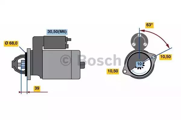 Стартер bosch 0001108441 0001108441 BOSCH
