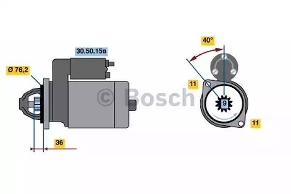 Стартер bosch 0001112003 реставрація 0001112003 BOSCH