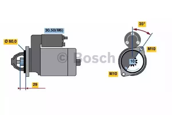 Стартер bosch 0001115006 реставрація 0001115006 BOSCH