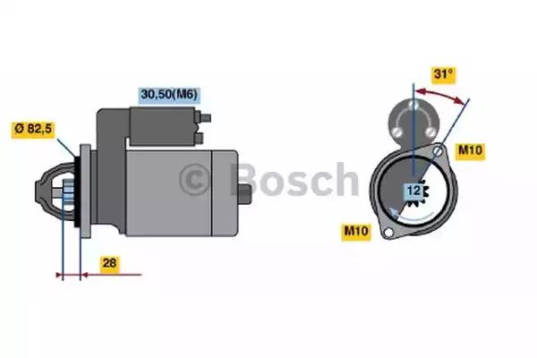 Стартер bosch 0001115047 0001115047 BOSCH