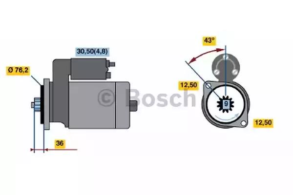 Стартер bosch 0001120402 реставрація 0001120402 BOSCH