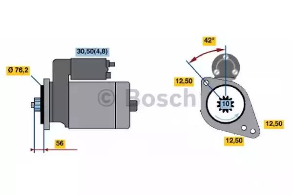 Стартер bosch 0001123012 реставрація 0001123012 BOSCH