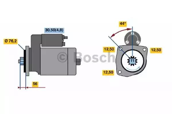 Стартер bosch 0001123028 реставрація 0001123028 BOSCH