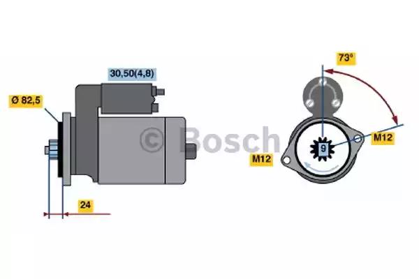 Стартер bosch 0001125055 0001125055 BOSCH