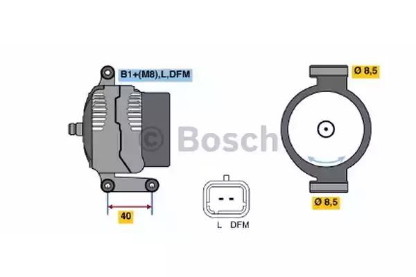 Генератор bosch 0124325031 реставрація без шківа 0124325031 BOSCH