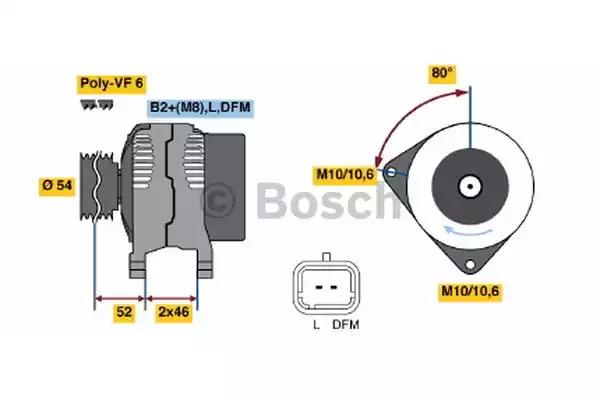 Генератор bosch 0124525035 реставрація 0124525035 BOSCH