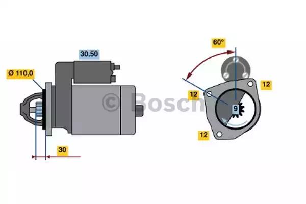 Стартер 0986011160 BOSCH