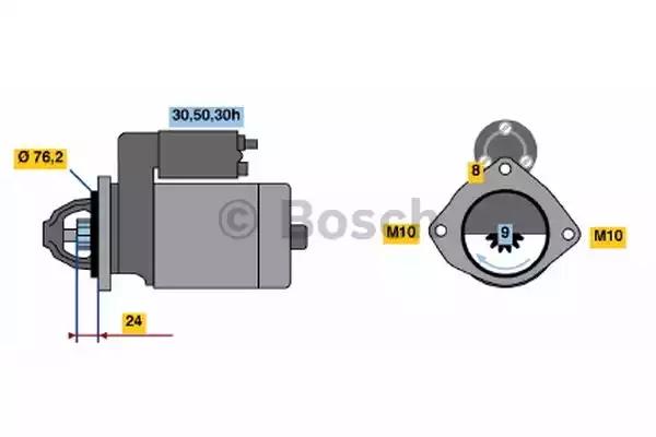 Стартер 0986017300 BOSCH