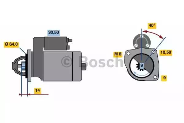 Стартер 0986019291 BOSCH