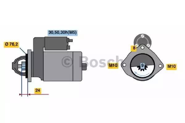 Стартер 0986019980 BOSCH