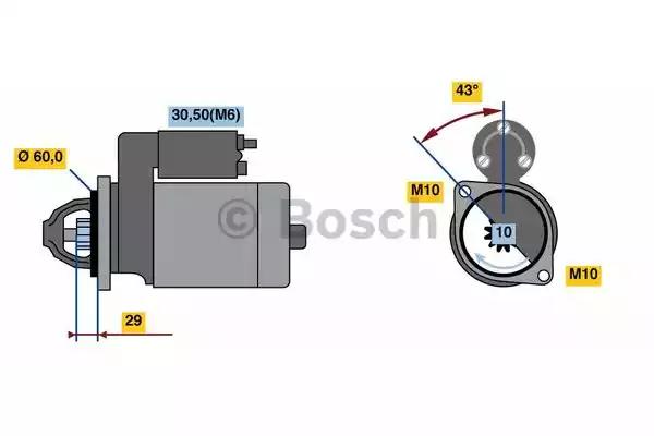 Стартер 0986021800 BOSCH