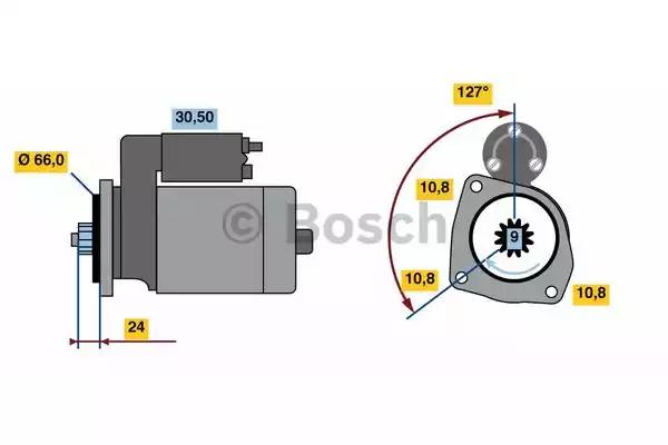 Стартер 0986022760 BOSCH