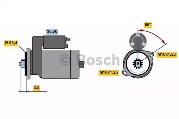 Стартер 0986022820 BOSCH