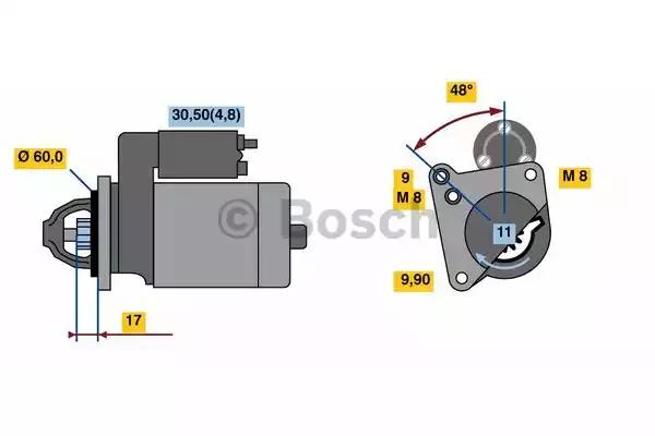Стартер 0986023050 BOSCH