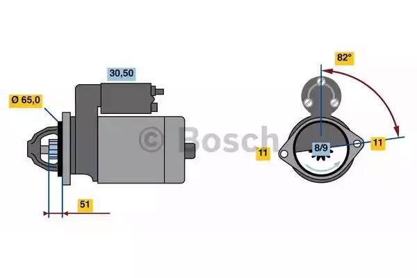 Стартер 0986023470 BOSCH