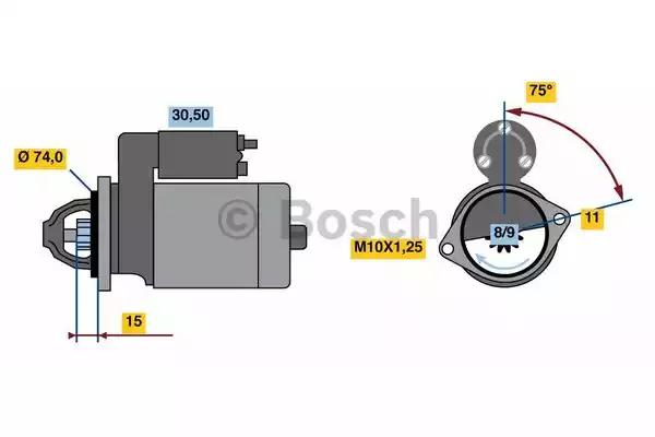 Стартер 0986023550 BOSCH