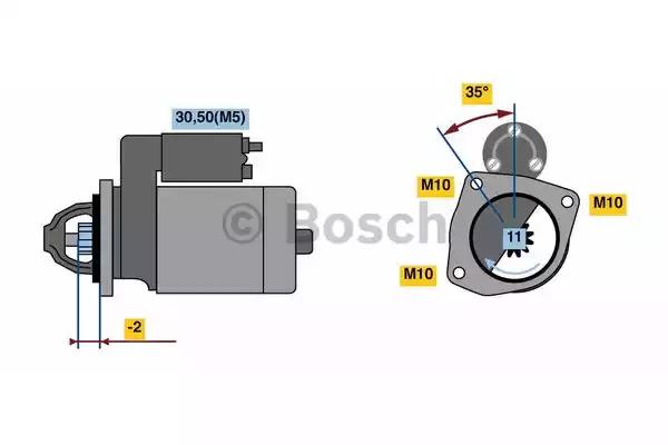Стартер 0986023850 BOSCH