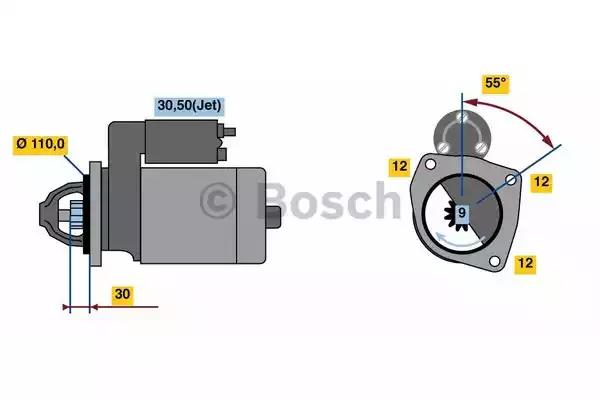 Стартер 0986023860 BOSCH