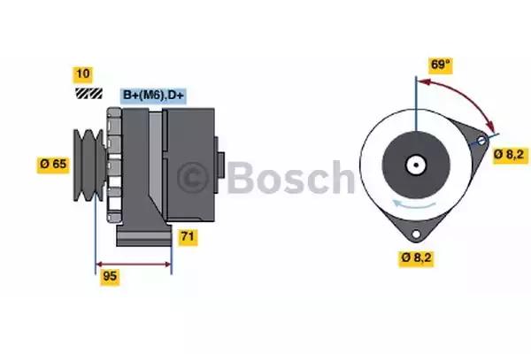 Генератор 0986034710 BOSCH