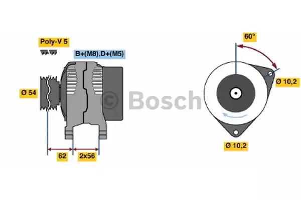Генератор 0986041820 BOSCH